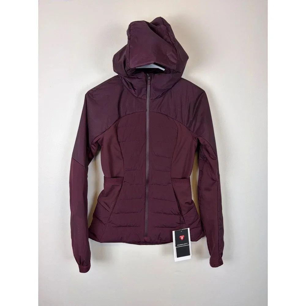 Lululemon Down For It All Jacket 2 Cassis Purple Down‎ Puffer Hooded Primaloft